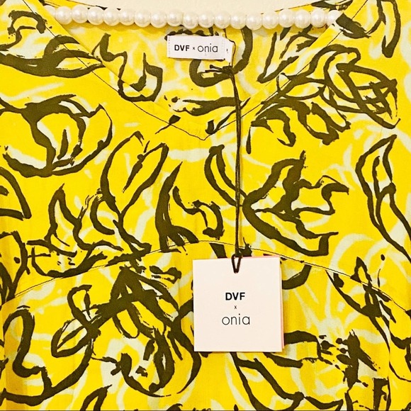 NWT Diane Von Furstenberg X Onia Hanna Cover Up Kaftan - Picture 3 of 5